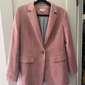 Loft wool herringbone blazer